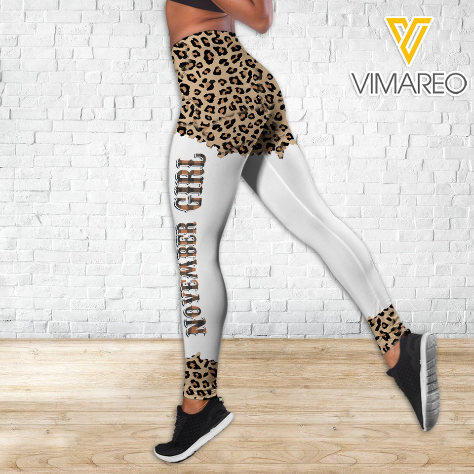 NOVEMBER GIRL BLOOD OF JESUS COMBO HOODIE / LEGGING PRINTED 3D