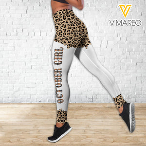 OCTOBER GIRL BLOOD OF JESUS COMBO HOODIE / LEGGING PRINTED 3D