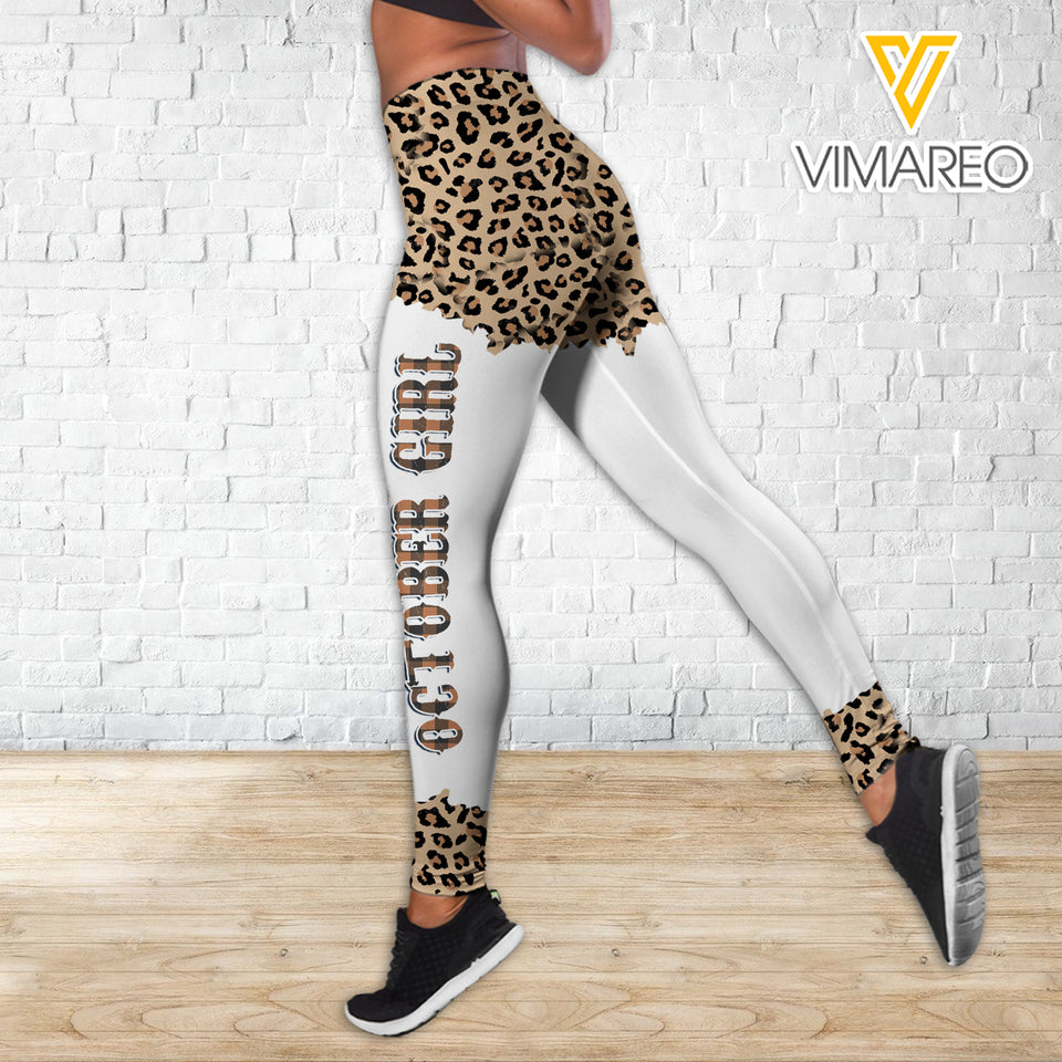 OCTOBER GIRL BLOOD OF JESUS COMBO HOODIE / LEGGING PRINTED 3D
