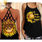 KHMD I'LL ALWAYS BE YOUR BIGGEST FAN BALLET BALL Criss-Cross Tank Top