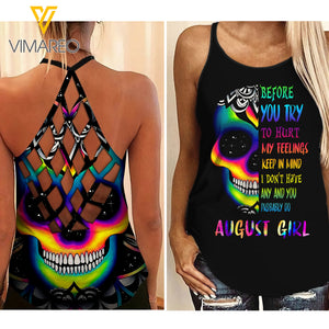 KHMD AUGUST Girl Criss-Cross Tank Top 1803