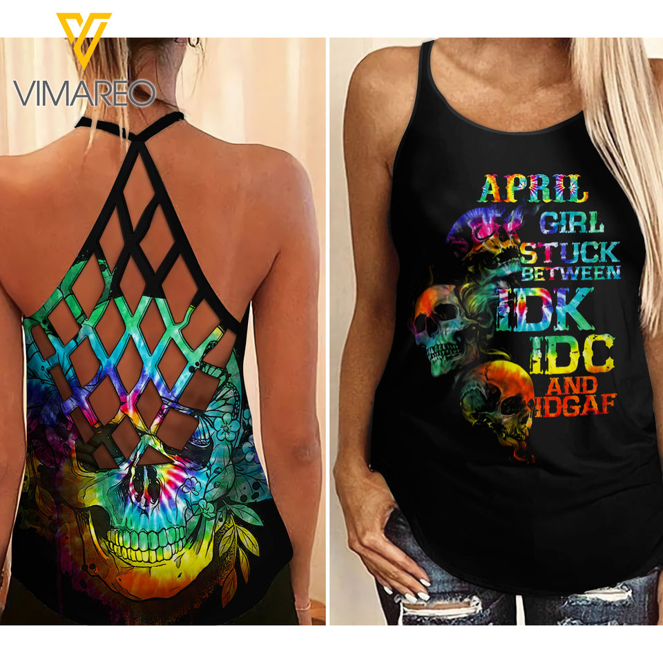 KHMD APRIL GIRL Criss-Cross Tank Top