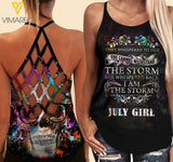 KHMD JULY GIRL Criss-Cross Tank Top