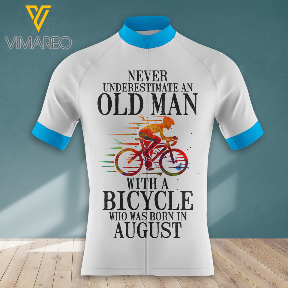 KHMD CYCLING BORN IN AUGUST MEN'S 3D PRINTED