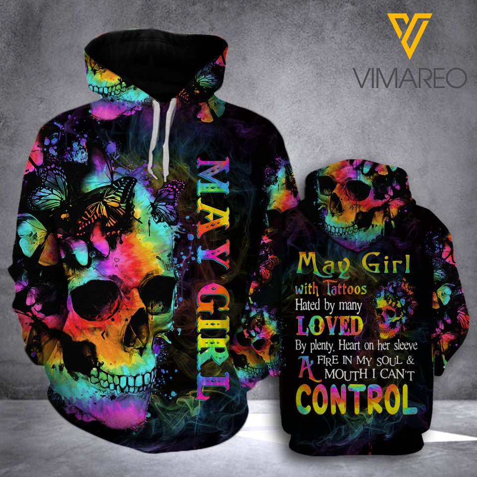 LKH MAY GIRL CHAOTIC HOODIE 3D PRINTED HTQ2602