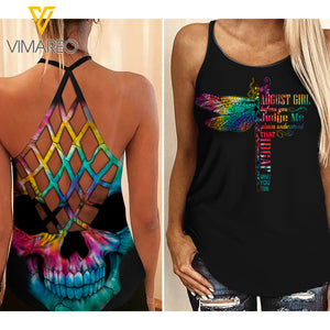 KHMD AUGUST GIRL Girl Criss-Cross Tank Top 1703