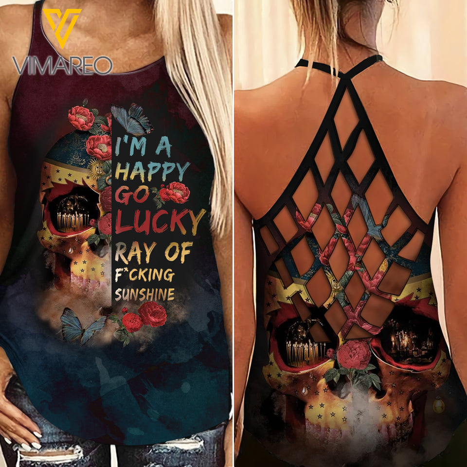 KHMD SUNSHINE Criss-Cross CHAOTIC Tank Top Legging