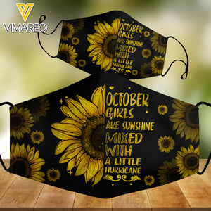 OCTOBER GIRL SUNFLOWER MASK TNMA1409