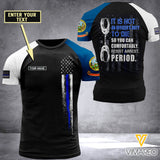 CUSTOMIZED IDAHO THIN BLUE LINE 3D PRINTED TSHIRT YYQQ