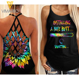 Gym Lover Criss-Cross Open Back Camisole Tank Top 3 style ZA1503
