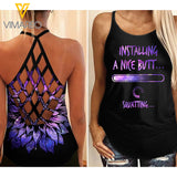 Gym Lover Criss-Cross Open Back Camisole Tank Top 3 style ZA1503