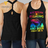 Fishing & Beer Twist Back Tank