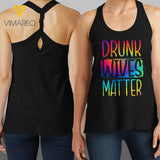 Drunk Wife Matter Twist Back Tank