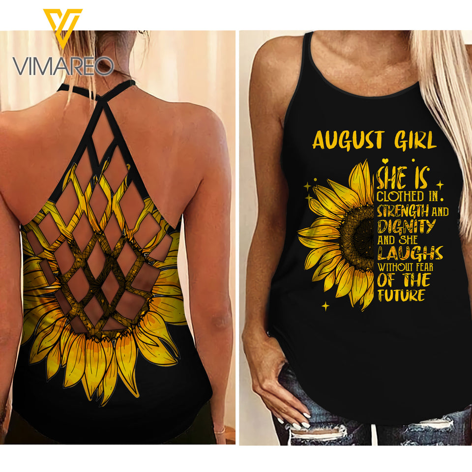 AUGUST GIRL CRISS-CROSS TANK TOP