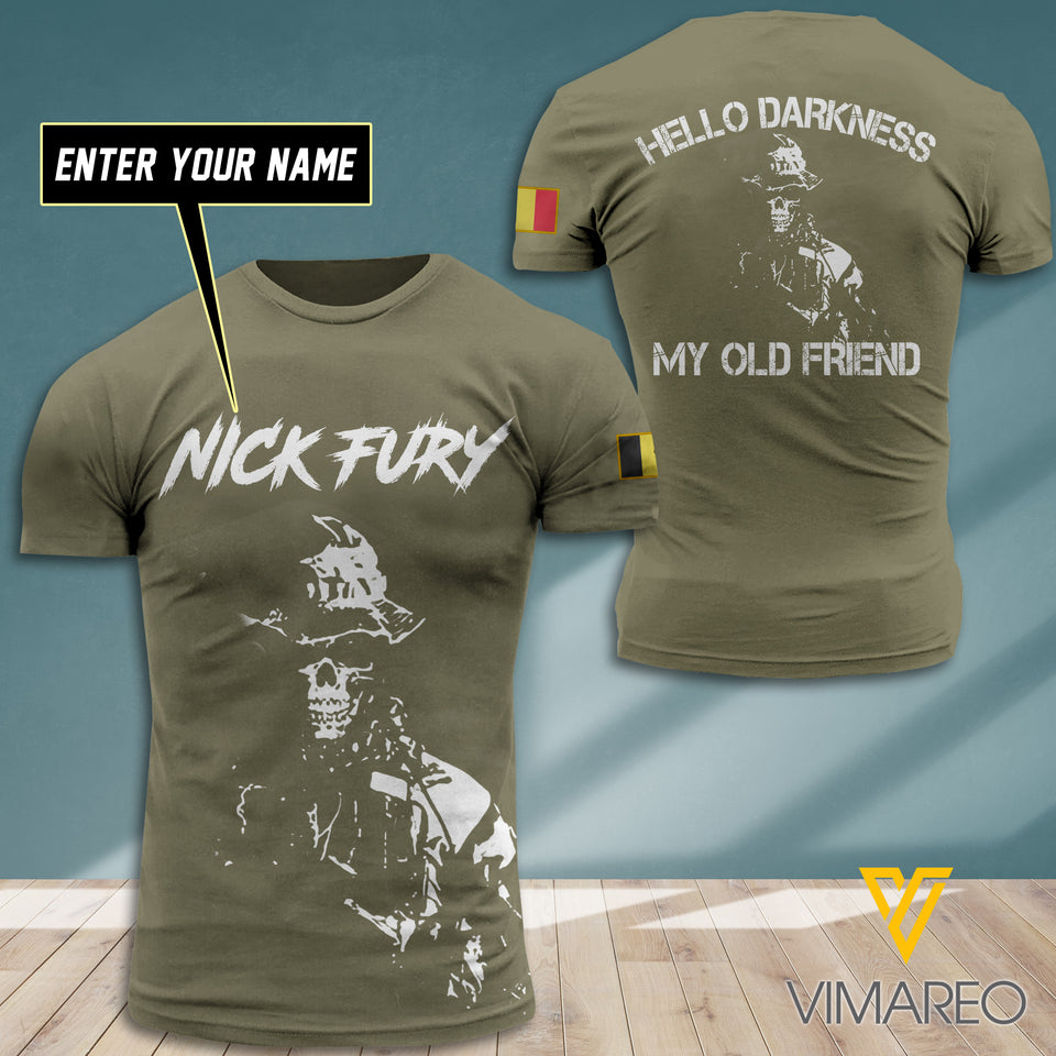 BELGIUM SOLDIER CUSTOMIZE T-SHIRT