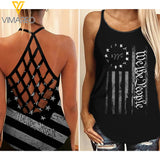 WE THE PEOPLE  CRISS-CROSS TANK TOP