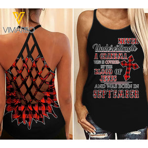 KHMD SEPTEMBER Criss-Cross Tank Top 1406