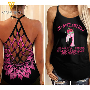 GRANDMA CRISS-CROSS OPEN BACK CAMISOLE TANK TOP