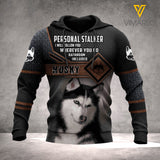 HUSKY DOG HOODIE 3D PRINTED LC