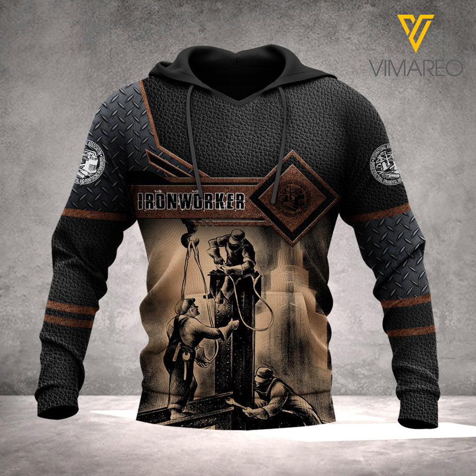 PERSONALIZED IRONWORKER HOODIE 3D PRINTED LC