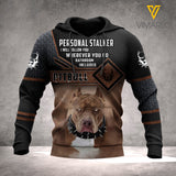 PITBULL DOG HOODIE 3D LC