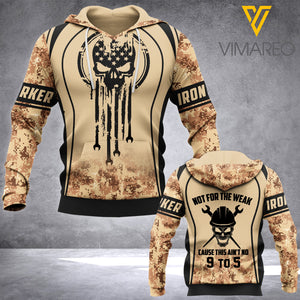 PERSONALIZED IRONWORKER HOODIE 3D PRINTED LC