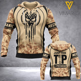 PERSONALIZED IRONWORKER CUSTOMIZE HOODIE 3D PRINTED LC