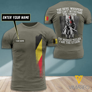 BELGIUM WARRIOR CUSTOMIZE T-SHIRT