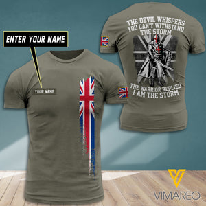 BRITISH WARRIOR CUSTOMIZE T-SHIRT