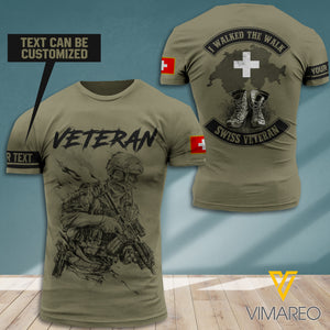 PERSONALIZED SWISS VETERAN T-SHIRT