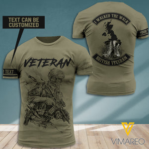 PERSONALIZED BRITISH VETERAN T-SHIRT