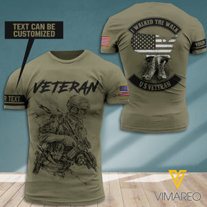 PERSONALIZED US VETERAN T-SHIRT
