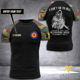 BELGIUM ARMY CUSTOMIZE T-SHIRT 3D PRINTED