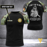IRELAND ARMY CUSTOMIZE T-SHIRT 3D PRINTED