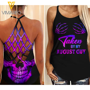 TAKEN BY MY AUGUST GUY CRISS-CROSS OPEN BACK CAMISOLE TANK TOP
