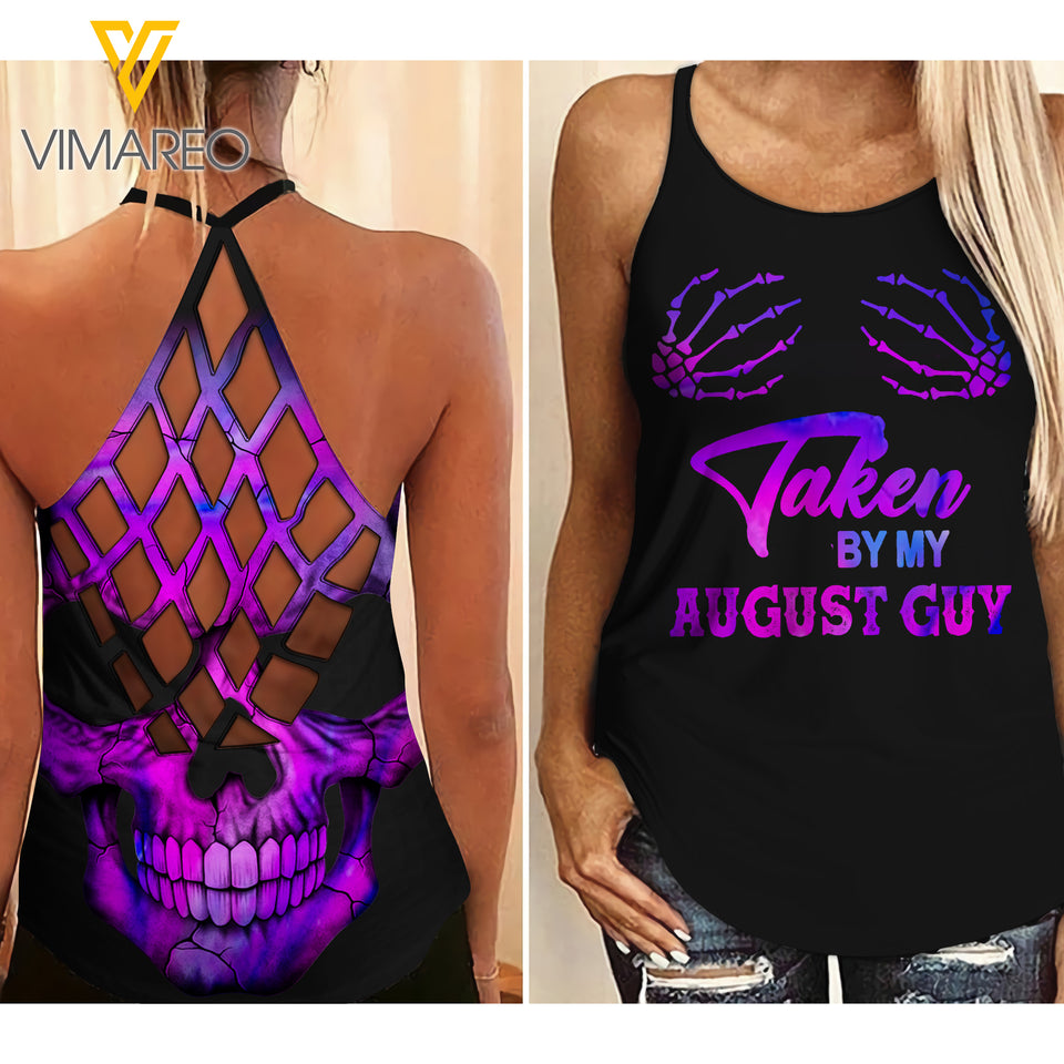 TAKEN BY MY AUGUST GUY CRISS-CROSS OPEN BACK CAMISOLE TANK TOP