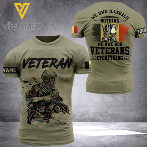 BELGIAN VETERAN CUSTOMIZE T-SHIRT