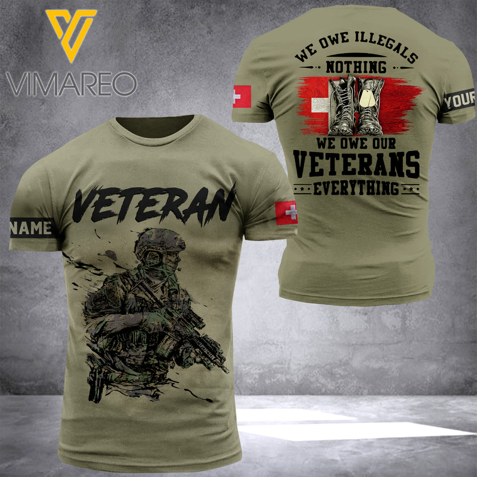 SWISS VETERAN CUSTOMIZE T-SHIRT
