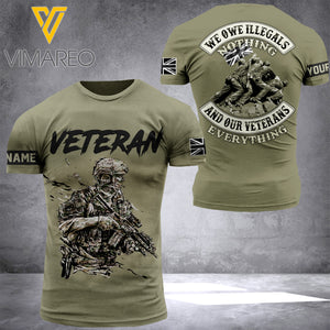 BRITISH VETERAN CUSTOMIZE T-SHIRT