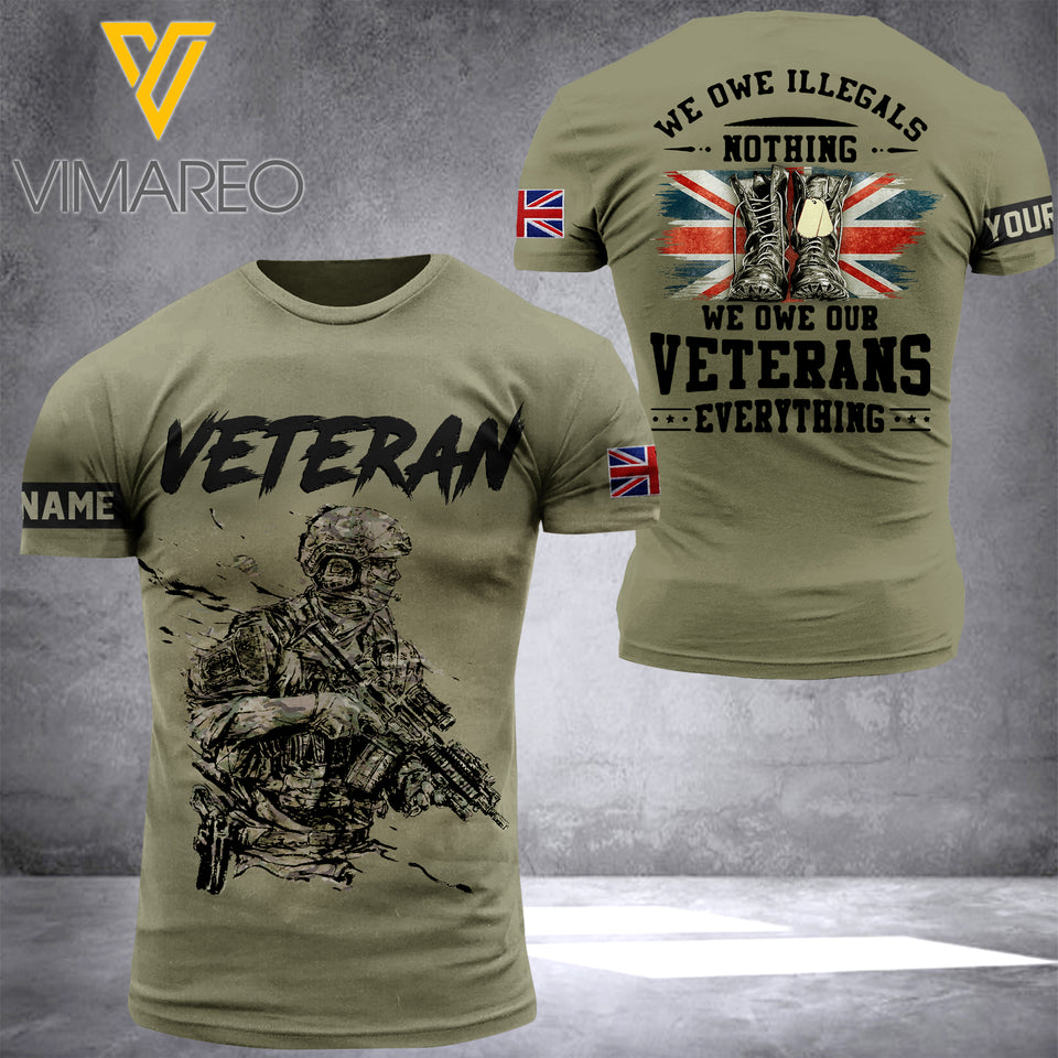 BRITISH VETERAN CUSTOMIZE T-SHIRT
