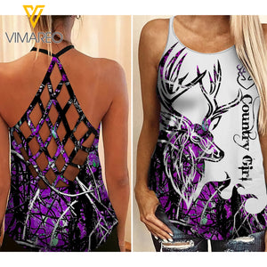 COUNTRY GIRL CRISS-CROSS TANK TOP LEGGING