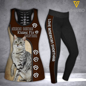 AMERICAN SHORTHAIR CAT COMBO TANK+LEGGING 3D PRINTED LC