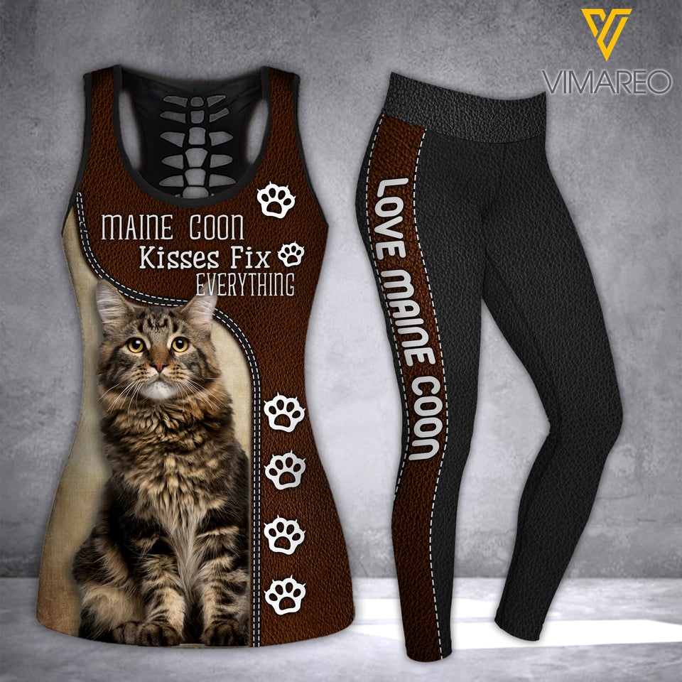 MAINE COON CAT COMBO TANK+LEGGING 3D PRINTED LC