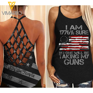 WE THE PEOPLE CRISS-CROSS OPEN BACK CAMISOLE TANK TOP