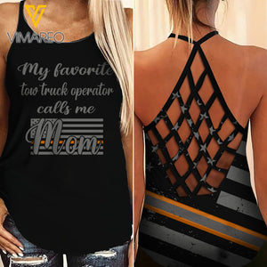OPERATOR MOM CRISS-CROSS TANK TOP/LEGGING