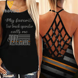 OPERATOR MOM CRISS-CROSS TANK TOP/LEGGING