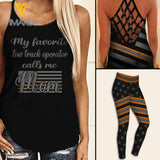 OPERATOR MOM CRISS-CROSS TANK TOP/LEGGING