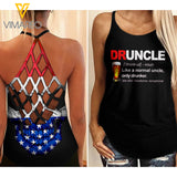 DRUNCLE CRISS-CROSS TANK TOP