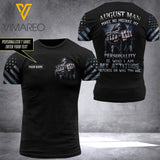 AUGUST MAN CUSTOMIZE T-SHIRT 3D PRINTED