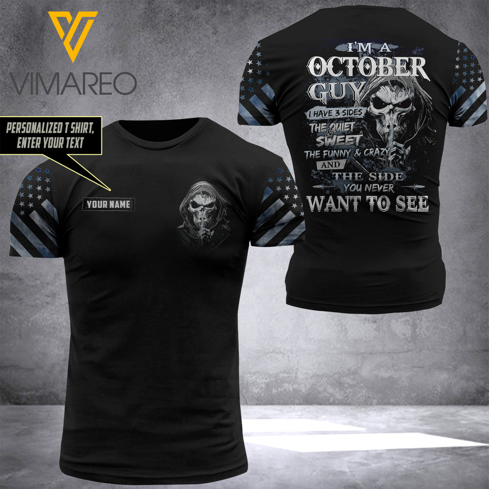 OCTOBER GUY CUSTOMIZE T-SHIRT